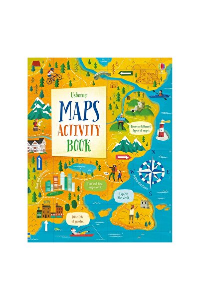Usborne Παιδικό βιβλίο - Βιβλίο δραστηριοτήτων με χάρτες