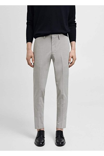 MANGO Man Nohavice zo strečovej látky super slim fit