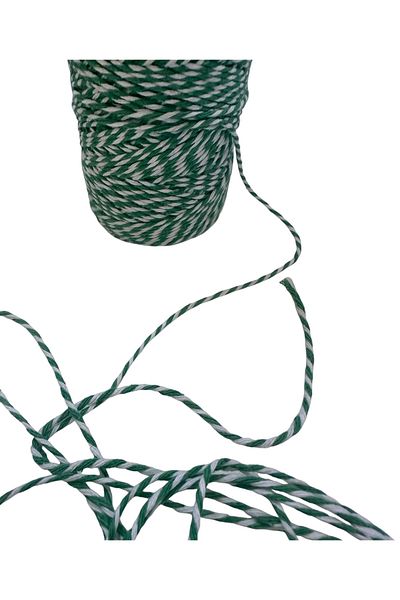 BukiroAtelier Green and White Colored 10 Meter Packing Lanyard