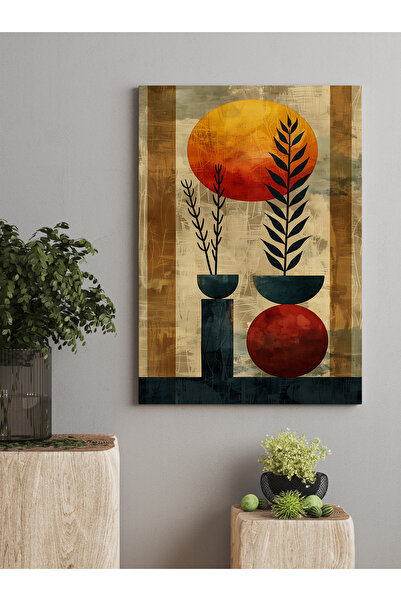 DESİGN Çiçek Detaylı Ev Ofis İşyeri Modern Dekorasyon Kanvas Tablo