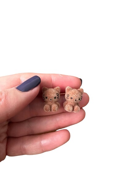 Amor Center Hello Kitty Peluş Küpe