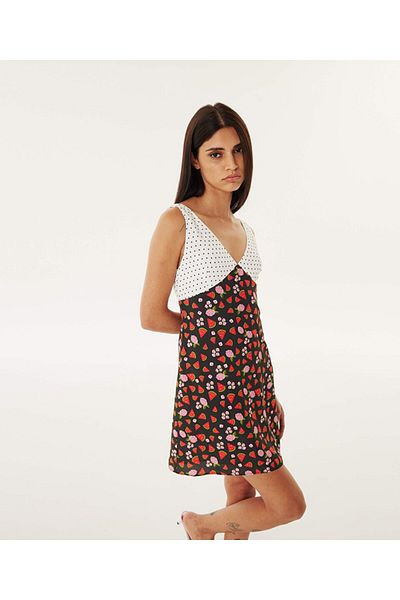 Twist Patterned MX Dress