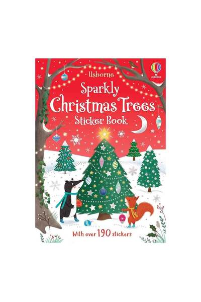 Usborne Sticker book, SPARKLY CHRISTMAS TREES STICKER BOOK, Usborne, + 3 years
