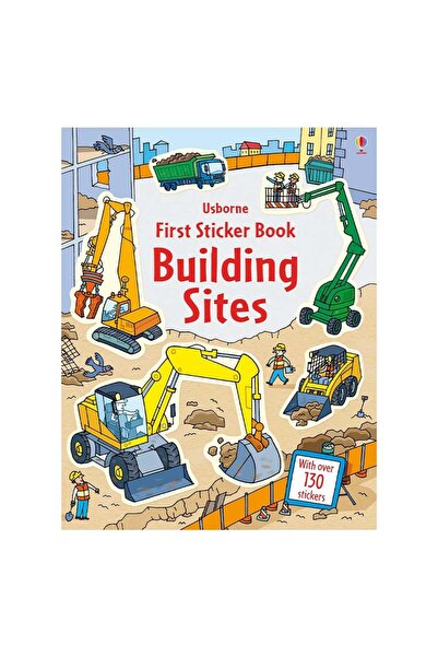Usborne Βιβλίο αυτοκόλλητων, ΠΡΩΤΑ ΚΤΙΡΙΑ ΠΟΥ ΦΤΙΑΧΝΟΥΝΤΑΣ ΜΕ ΑΥΤΟΚΟΛΛΗΤΑ, Us...