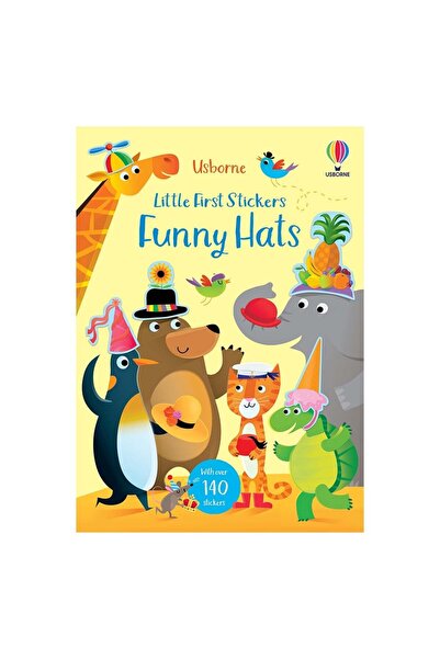 Usborne Παιδικό βιβλίο - Μικρά Πρώτα Αυτοκόλλητα: Αστεία Καπέλα