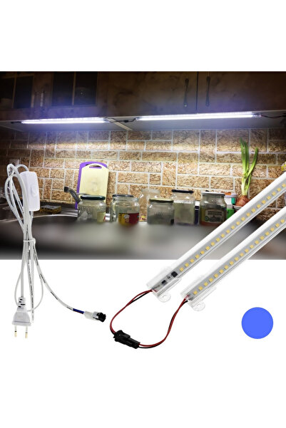 burul Sb-6510 2 Adet 50 Cm Yüksek Lümen Led Şerit 220v Fişli Ve Butonlu Eklen...