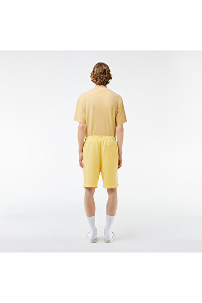 Lacoste Erkek Regular Fit Baskılı Sarı Şort