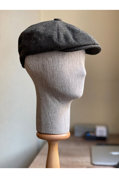 Rupen Kraft Standard Winter Woolen English Cap Draped Peaky Blinders Model Men's Cap Houndstooth Cap