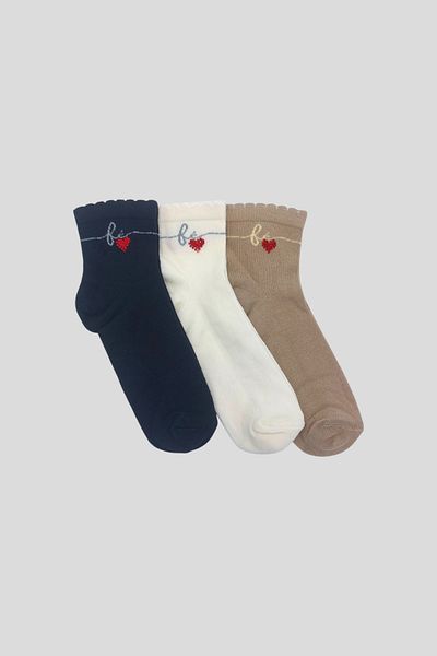 Ollero 3 Pairs of Women's Half Socks