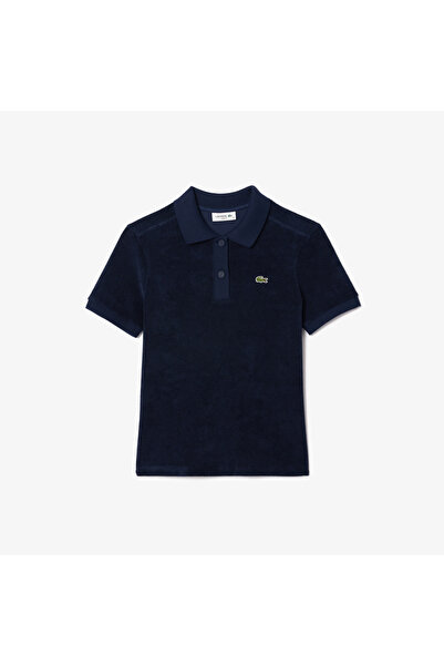 Lacoste Kadın Slim Fit Lacivert Polo