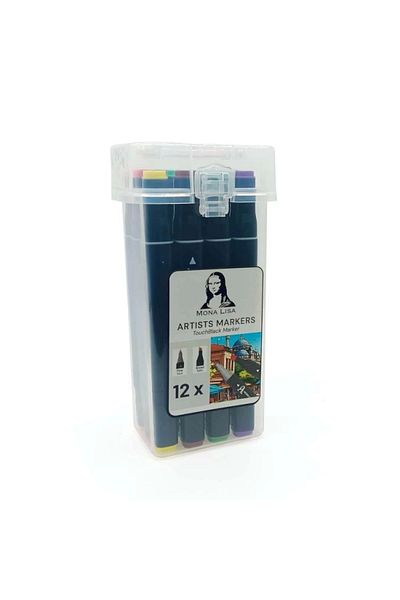 Südor MonaLisaTm1-12Touchblack- Double EndedPVCBox with 12 Colors Handles