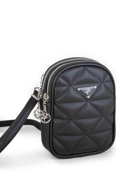 Nas Bag Geantă Crossbody Neagră Matlasată