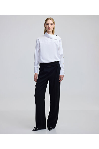 İpekyol Triko mix wide leg fit pantolon