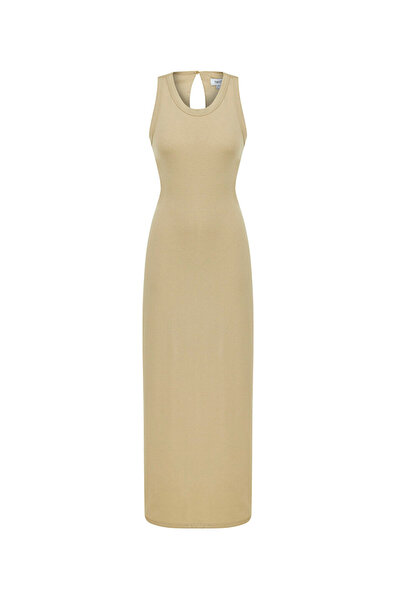 Twist Cutout penye elbise