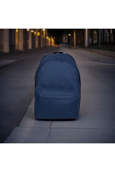 By Polo Club Σακίδιο πλάτης Navy Blue Daily Travel Course - Απλό σκούρο μπλε σακίδιο πλάτης (HUGBAG)