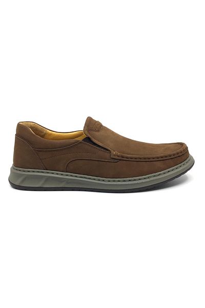 Luis Figo Men's Orthopedic Loafers - 100% Genuine Nubuck Leather, Comfortable Casual Shoes, 40-48