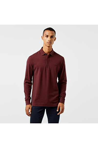 Lacoste Erkek Regular Fit Uzun Kollu Bordo Paris Polo