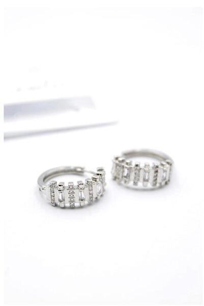 Accessories Taşlı Halka Küpe