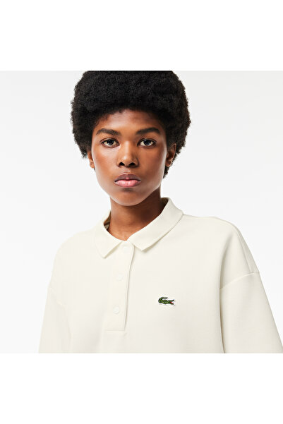 Lacoste oversized Γυναικείο λευκό πόλο