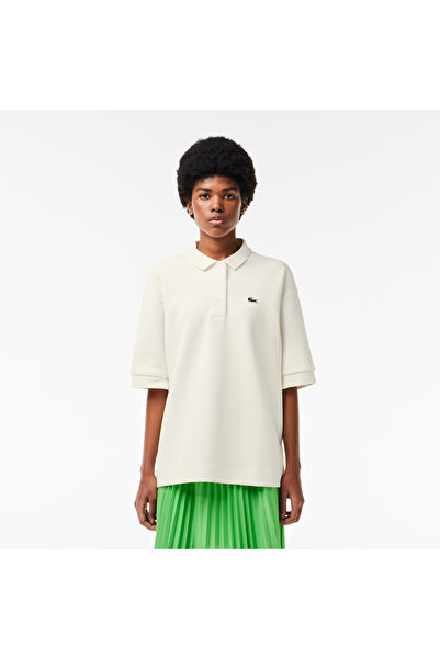 Lacoste oversized Γυναικείο λευκό πόλο