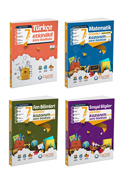 Çanta Yayınları ÇANTA YAYINLARI 7. SINIF ETKİNLİKLİ KAZANIM SORU BANKASI SETİ