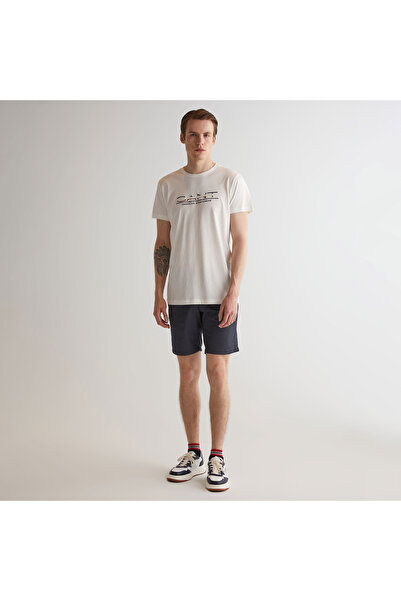 Gant Erkek Gri Slim Fit Şort