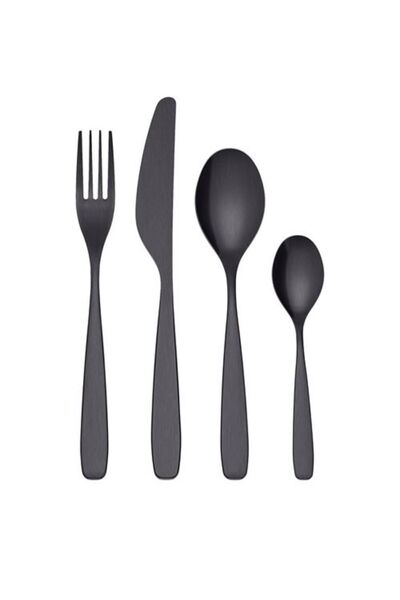 IKEA Tıllagd Black 24 Parça Çatal Kaşık Bıçak Seti