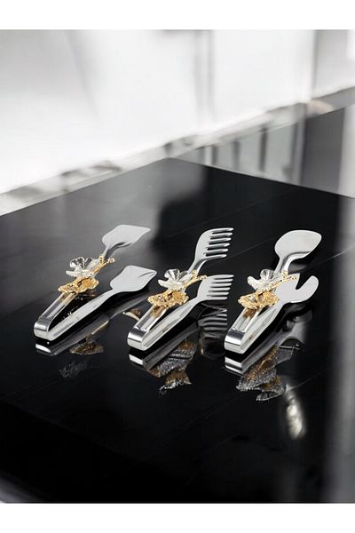 EVSTYLE Set of 3 Butterfly Tongs