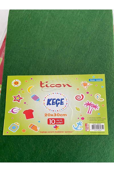 Ticon A4 10 Pieces 10 Different Colors Felt