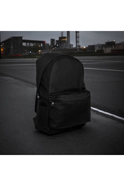 By Polo Club Düz Siyah Günlük Seyahat Kurs Sırt Çantası Plain Black Daily Tra...