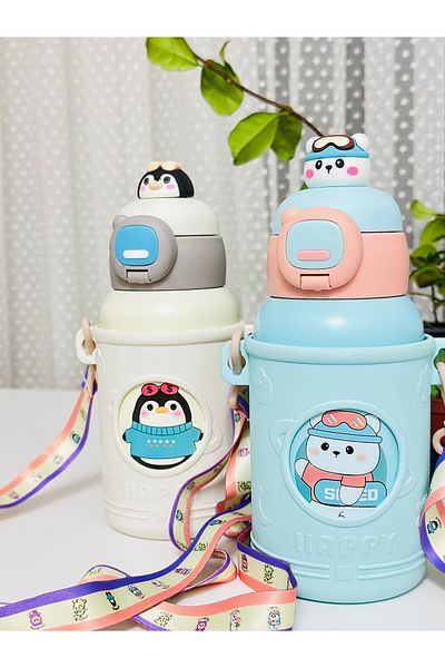 CNSZ 500ml Stainless Steel Thermos Cute Bottle