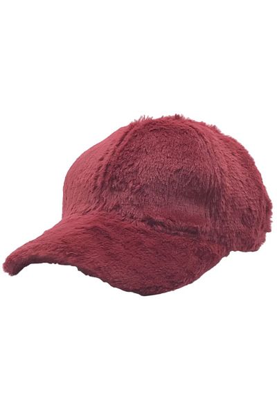 AXE SPORTSWEAR Claret Red Plush - Soft Texture and Adjustable Arc Velcro Buckle Baseball Cap Cap Hat Hat