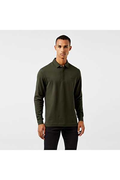 Lacoste Erkek Regular Fit Uzun Kollu Haki Paris Polo