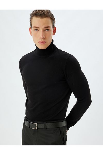 Koton Rollkragenpullover – Basic, lange Ärmel