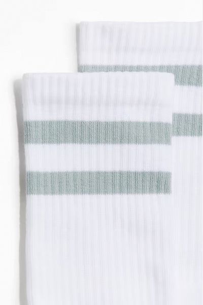 MEM SOCKS Чифт от 5 безшевни плетени тенис чорапи с дебела подметка и еластична яка