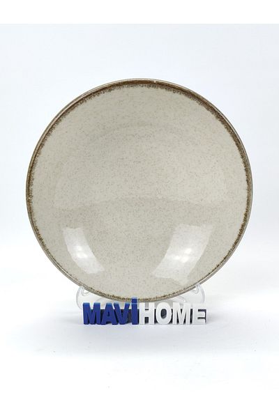 Kütahya Porselen Pearl Mood 25 cm - Single Cinnamon Salad Plate