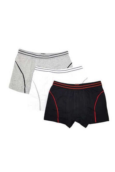 Tutku 0133 Tutku Black Kids Elastane Boxers - Pack of 6