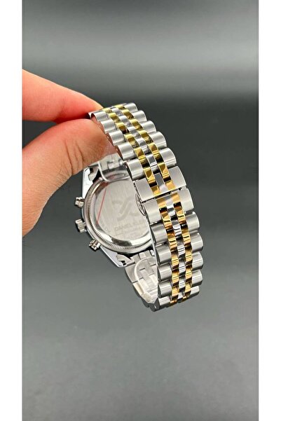 Daniel Klein Exclusive Men's Wristwatch 3 Atm Waterproof Silver & Gold Color