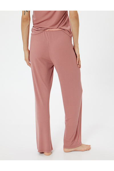 Koton Wide Leg and Waist Tie Pajama Bottoms