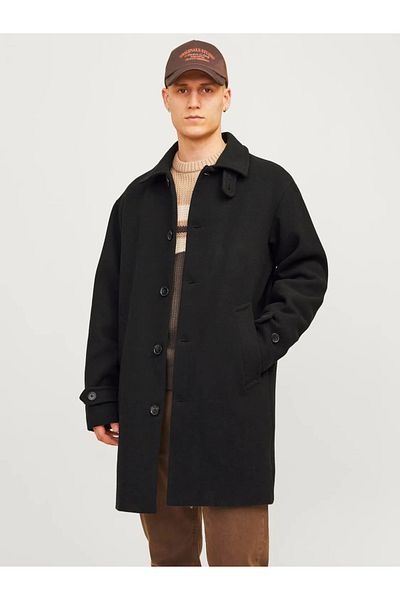 Jack & Jones Jorvermont Wool Blend Wool Coat - Mac