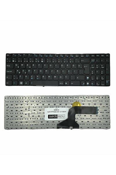 Notespare Asus ile Uyumlu X55U-SX052H, X55VD-SX002D, X55VD-SX002H, X55VD-SX212D Notebook Klavye Siyah TR