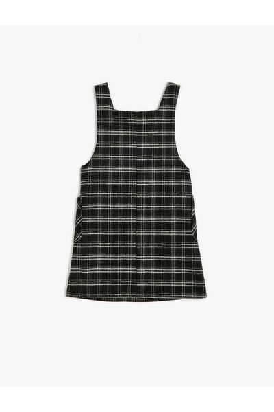Koton Μίνι Gilet Φόρεμα με στρογγυλή λαιμόκοψη Viscose Blended - με τσέπες