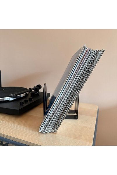 MERZANA Metal Book Support, Minimalist Plaque Stand, Minimalist Book Holder