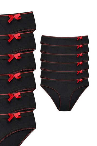 Tutku 776 Tutku Black Women's Bade Bikini - Pack of 12