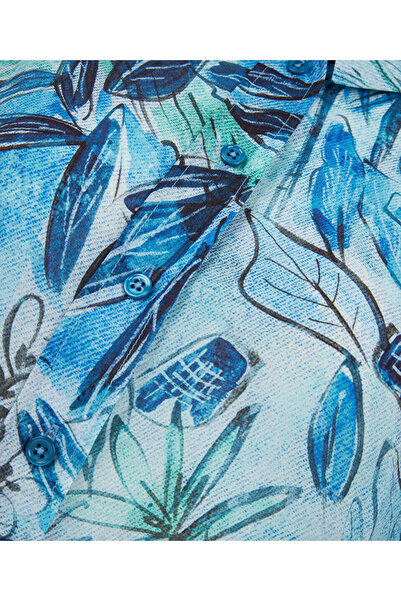 Twist Cămașă cu modele florale