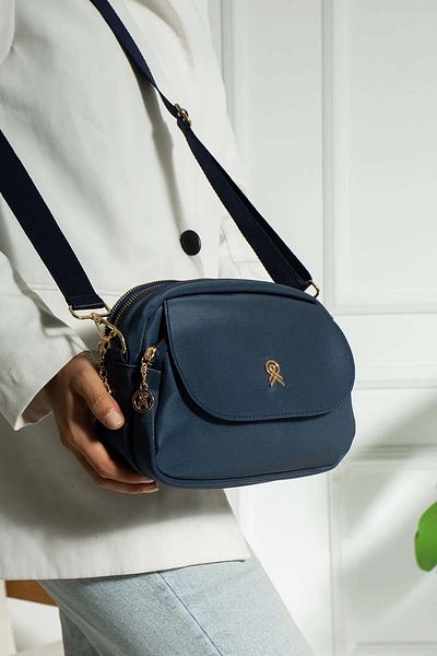 Lifonbag Geantă de umăr din satin impermeabilă cu 6 compartimente pentru femei