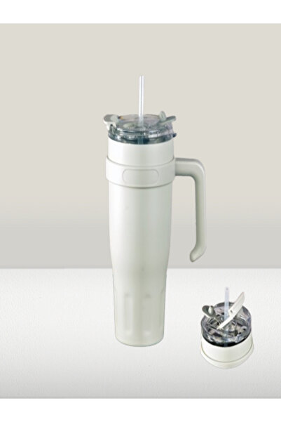 İly كوب ترمس رمادي إيلي - مع مصاصة، 1180 مل