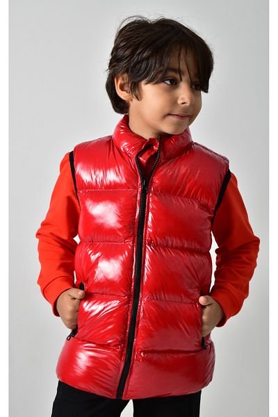 Banadamoda Boy's Shiny Puffer Vest