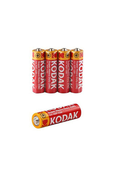Kodak Shrink Ambalaj Çinko Karbon Kalem Pil AA