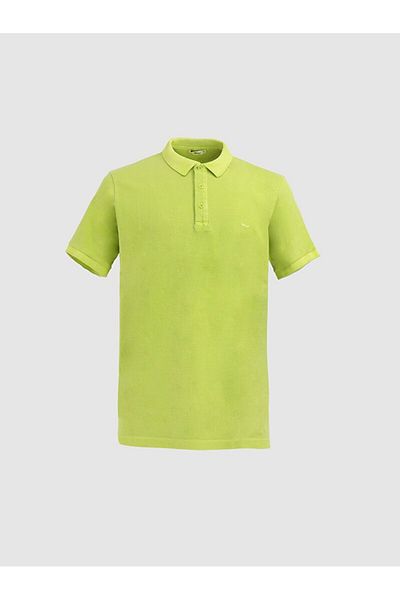 Ltb Πράσινο μπλουζάκι Polo Neck με Pale Effect